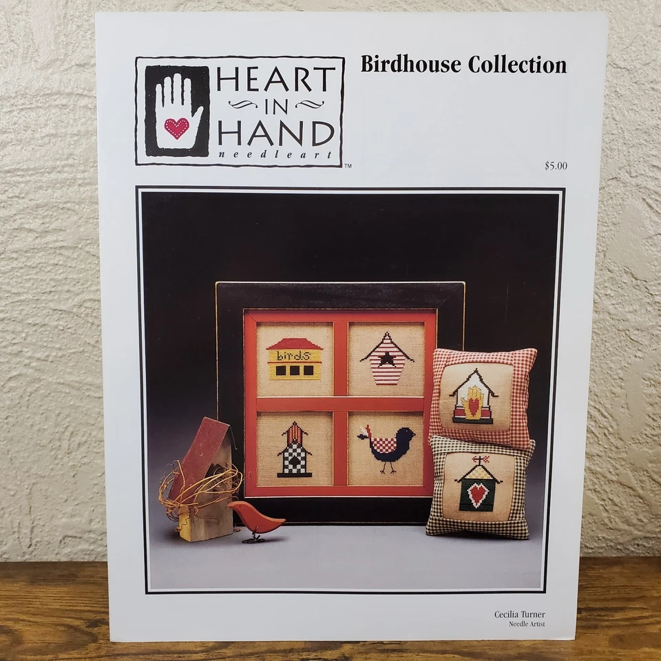 Heart In Hand Birdhouse Collection Birds Folk Spring Motifs Cross Stitch Chart - Image 2 of 4