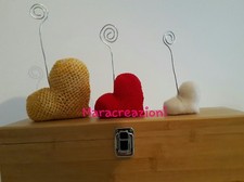 Portafoto Uncinetto Crochet Foto Cuore Amore Love Uncinetti bomboniera