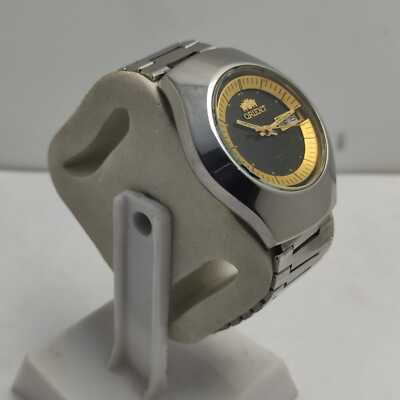 Orient Crystal 469702A-6B Automatic Black Dial Vintage Men's Watch