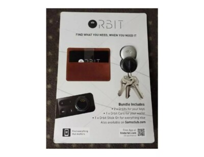 Orbit Finder 4-Piece Bluetooth Tracker Bundle ORB609 Keys Wallet Remote NEW 