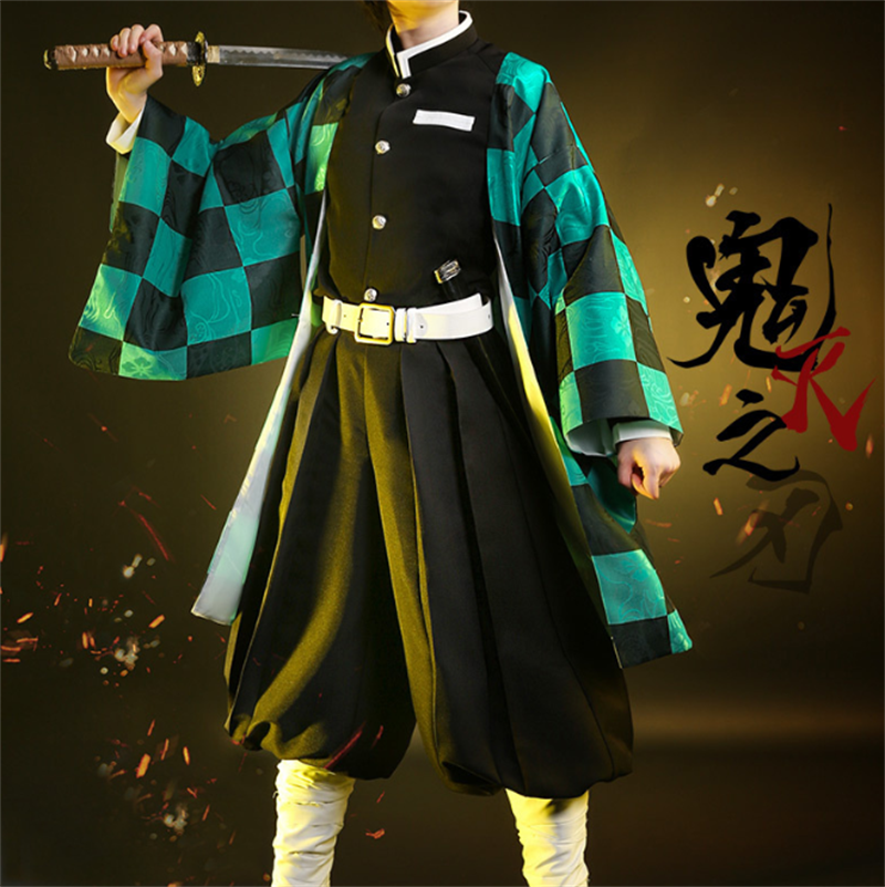 Costume Cosplay Kamado Tanjiro Di Demon Slayer - Set Completo Per Uomo - Foto 6
