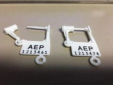 100x Plastic Security Seal Easy Lock tool boxes drums NUMBERED 1" FIRE safety 