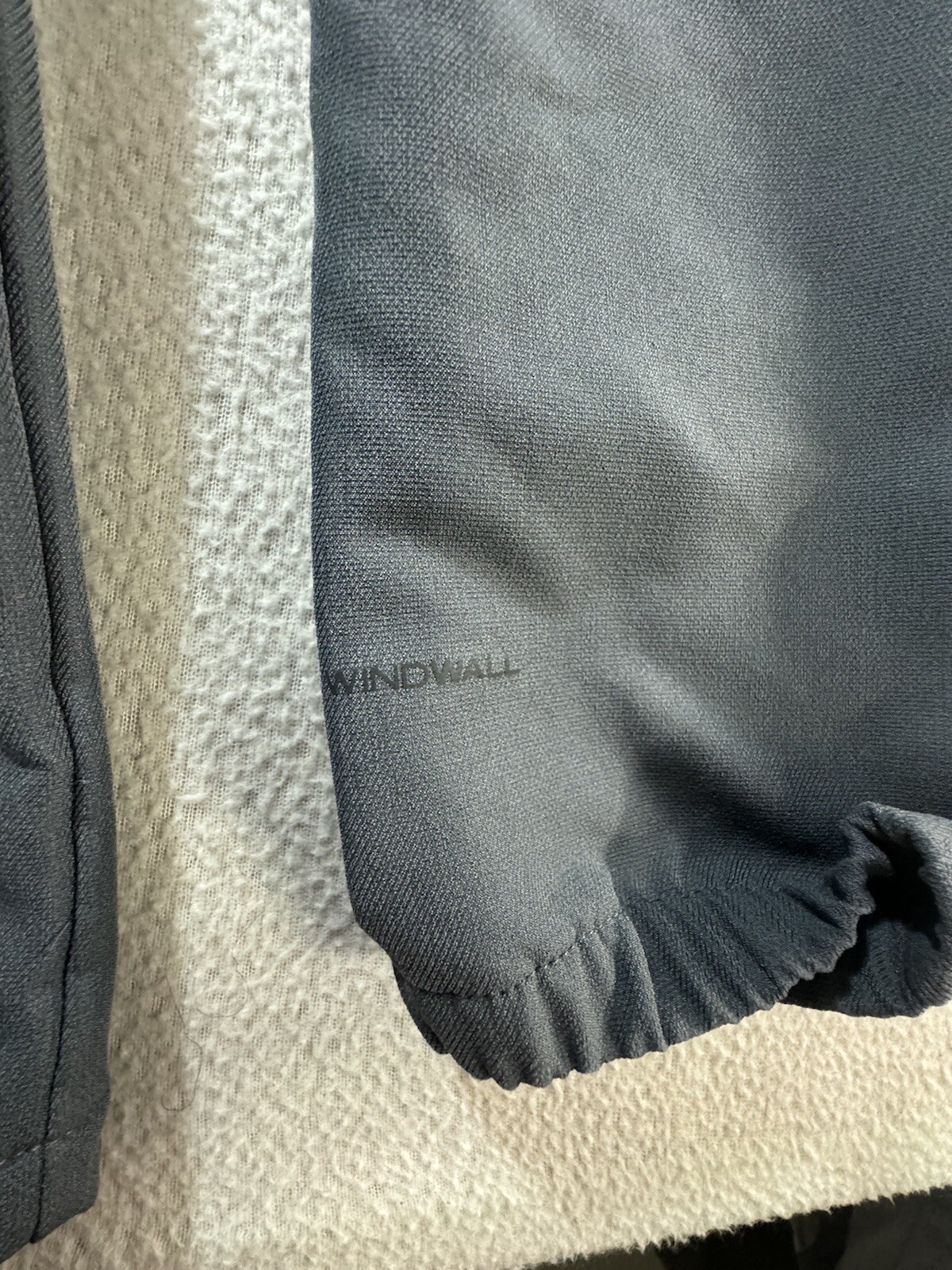 northface grey windwall softshell eith hood zip u… - image 5