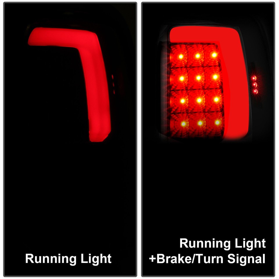 For 1994-2001 Dodge Ram 1500 94-02 2500 3500 Red LED Tube Tail Lights ...