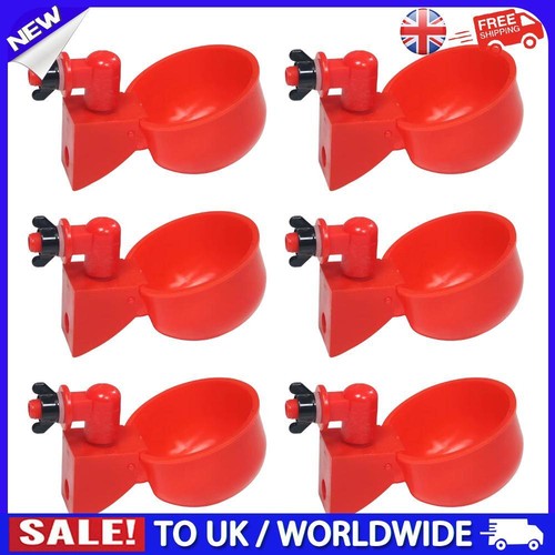 HOT 6pcs Chicken Water Cup Hanging Automatic Practical Tools for Farm