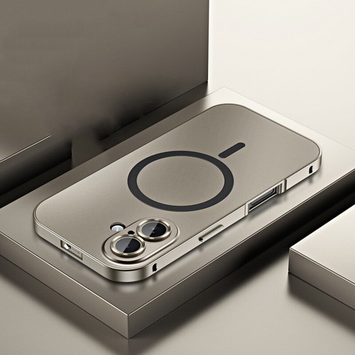 Hülle für iPhone 16 15 14 13 Pro Max Magnet Aluminiumlegierung Hybrid Handyhülle - Bild 24 von 26