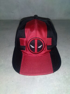 Deadpool Hat Deadpool Black Hat Adjustable Adult Size Hat Black Cap