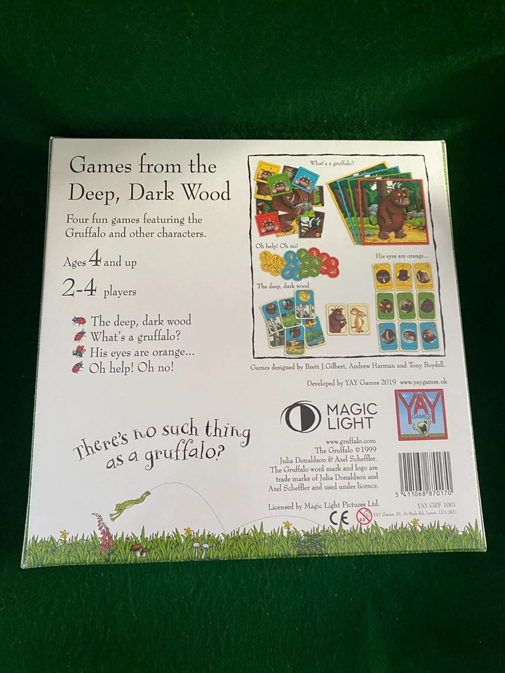 THE GRUFFALO GAMES FROM THE DEEP DARK WOOD 4 GAMES IN 1 ~ NEW AND SEALED - Image 2 of 3