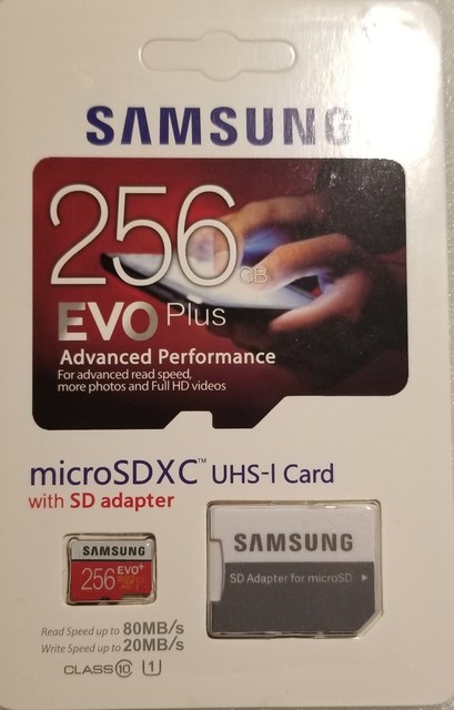 Samsung 256gb Evo Plus Class 10 100mbs Micro Sd Sdxc Memory Card Uhs I For Sale Online Ebay