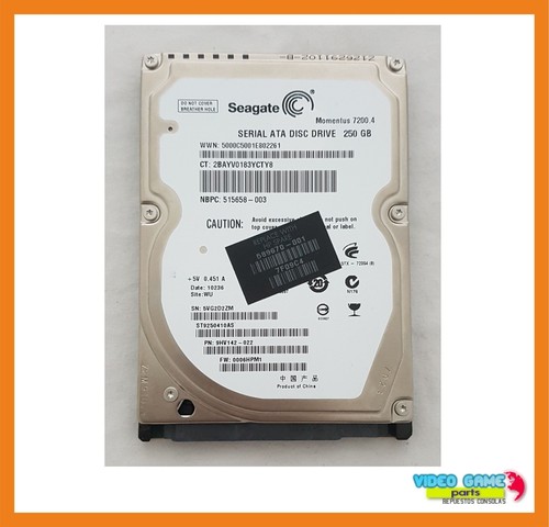 Seagate Festplatte 250GB 7200RPM 2.5" 5V HDD SATA ST9250410AS / 9HV142-022