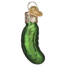 Old World Christmas Mini Pickle Ornament w