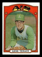 Gene Tenace 1972 Topps #189 Oakland Athletics Vg-Ex