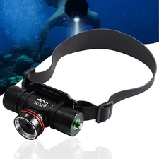 APLOS H800 Scuba Diving Headlamp/3500 Lmns for Caving, Snorkeling, Spearfishing