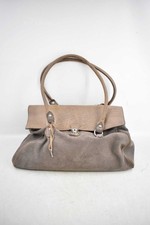 Sac À Bandoulière En Véritable Cuir Suédé Beige Nardelli 35 X 25 X 20 CM Environ