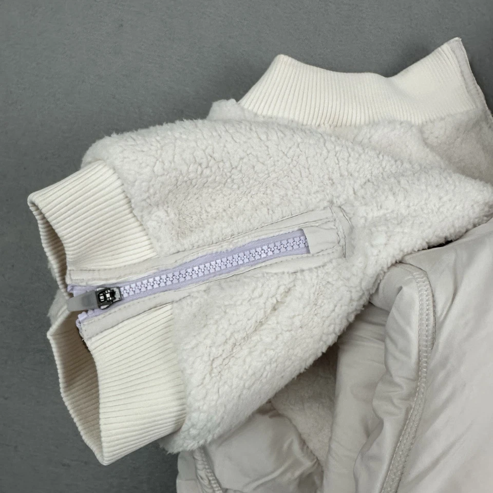 Free People Movement Pants Women XL Ivory Sundown Fleece Sweatpants Oversized - Image 4 of 4