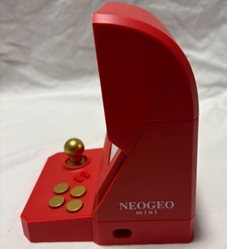 SNK NEO GEO mini Christmas Limited Console Complete Set Red Used Good Condition