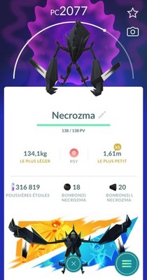 Pack 30 Jours De Nekrozma Pour Pokémon GO - Code Digital Prêt à Utiliser