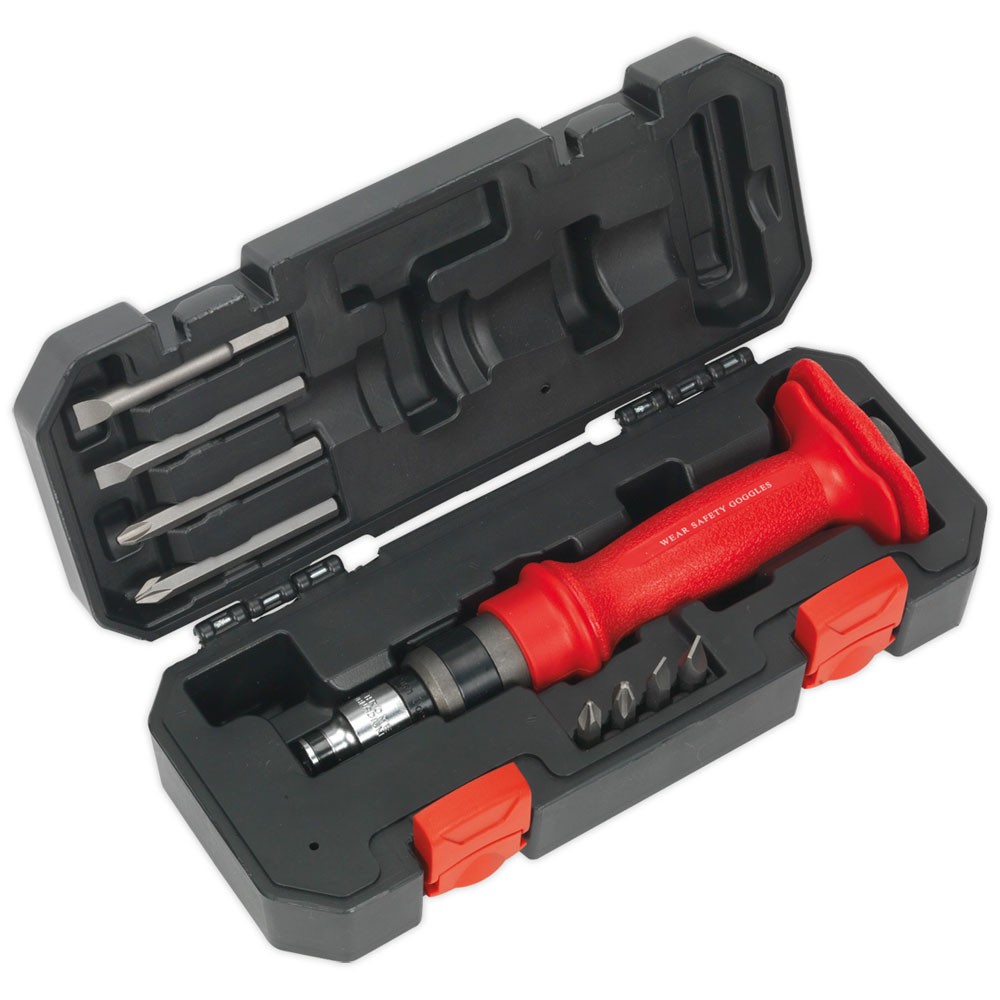 Sealey Impact Driver Set 10pc Heavy-duty Protection Grip