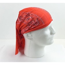 Red Paisley Headband Bandana Gaiter Do-Rag Tube 2 Pack ONE SIZE MULTI USE 16-003