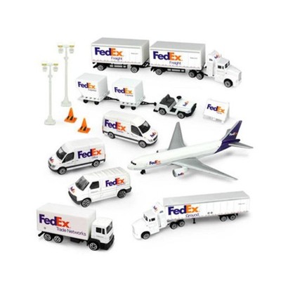 1/87 FedEx Transportation Die-Cast Collector's Airport Set Airplane 1501205 