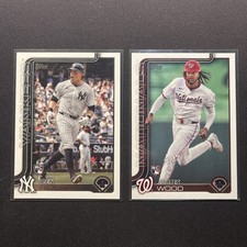 2025 Topps Series One James Wood And Ben Rice Rookie Cards