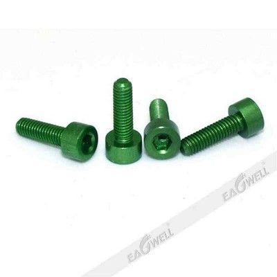 10/100pcs 7075 Aluminum Alloy Cup Head Hexagon Socket Screw Anodic 6m/8mm/10mm
