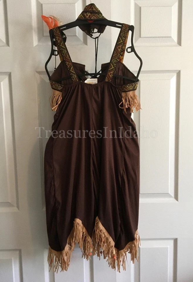 Totally Ghoul Indian Nation American Costume Woman's Medium - Image 3 of 4