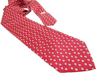 Burberry Silk Red Kites Tie Necktie 3.5 x 58