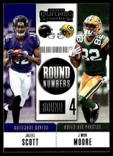 2018 Panini Contenders Round Numbers Jaleel Scott/J'Mon Moore Rookie Baltimore