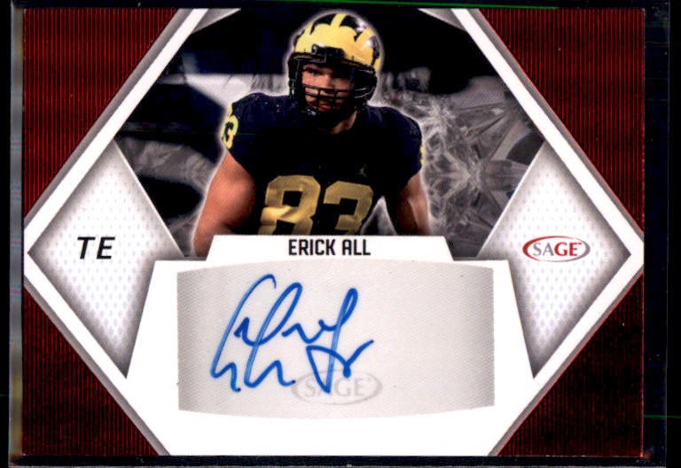 2023 SAGE HIT #A-EA Erick All Autographs Red (Low Series)