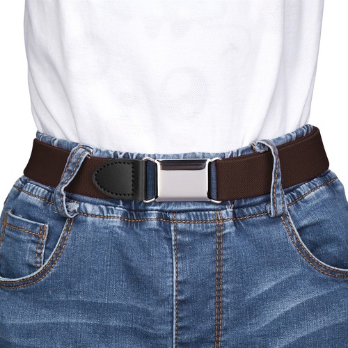 Buyless Fashion Kids Boy Toddler No Buckle Adjustable Elastic Dress Stretch Belt - Picture 35 of 91