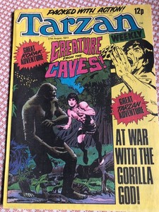 British TARZAN WEEKLY August 27, 1977 - Bulandi/ DAVE STEVENS / Wray Spiegle
