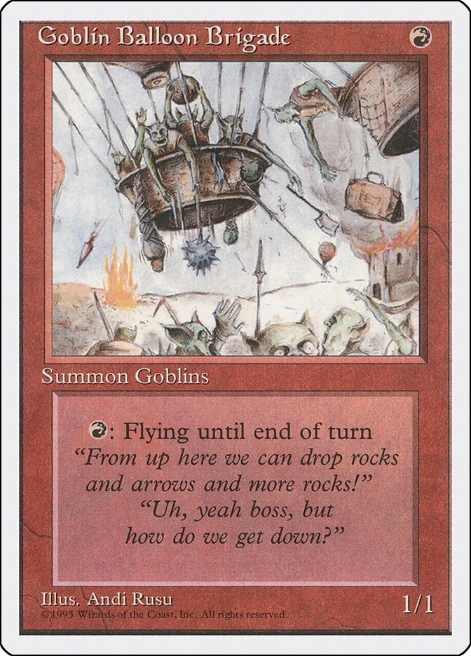 Goblin Balloon Brigade #197 ** (LP) - Fourth Edition MTG