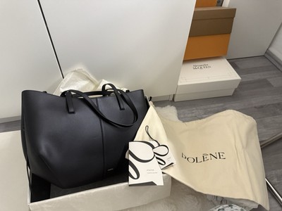 Polene Cyme große Tasche Schwarz Leder Damen Handtasche Ink Organizer