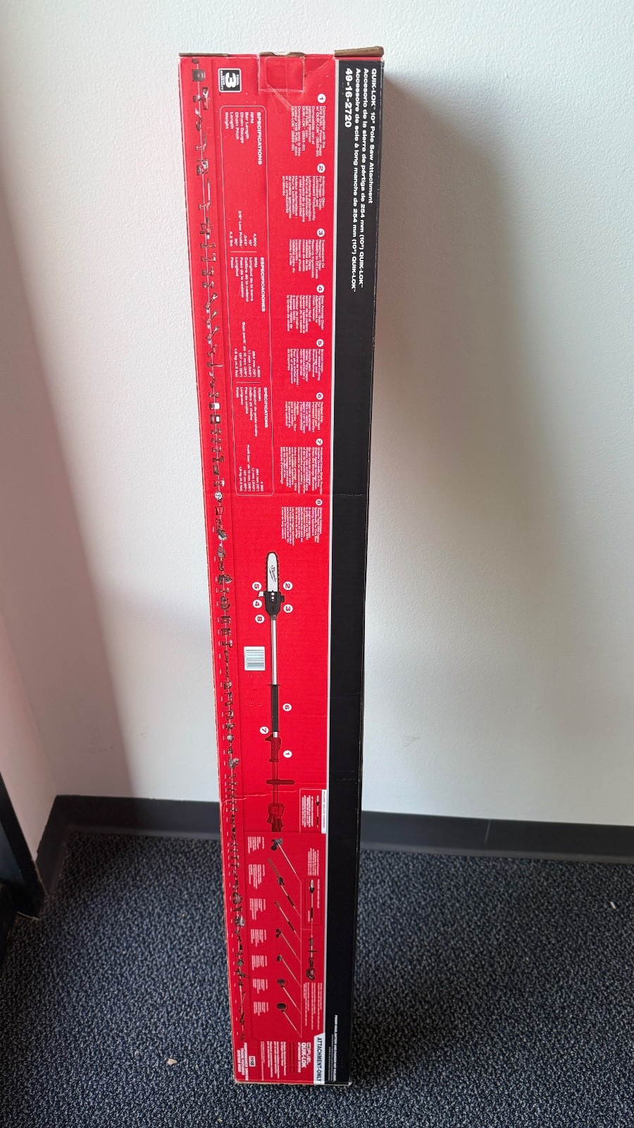 Milwaukee M18 FUEL QUIK-LOK 10in. Pole Saw Attachment, Model# 49-16-2720