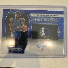 OLIVIER-MAXENCE PROSPER 2023-24 PANINI PRIZM FAST BREAK BLUE ROOKIE AUTO /49