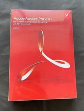 Adobe Acrobat Pro 2017 Boxed  Perpetual License For 2 PCs DVD for Windows New