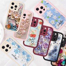 Silicone Custom Cover For iPhone 16 13 Pro Max 15 17e 14 Fresh Flower Phone Case