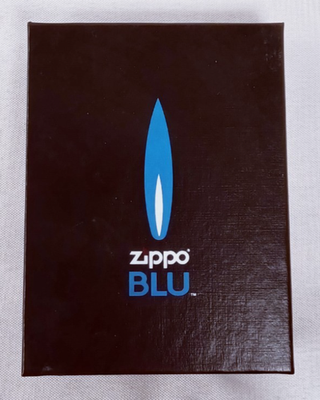 Zippo BLU High Polish Chrome Butane Lighter New Un Fueled Original
