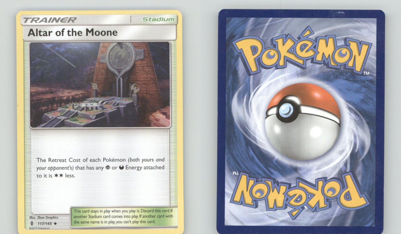 ALTAR OF THE MOONE 117/145 UNCOMMON GUARDIANS RISING POKEMON LIGHTLY PLAYED