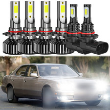 For Lexus Ls400 1998- 2000 6x Combo 9005 9006 Led Headlight Fog Light Bulbs Kit For Lexus Ls400 1998- 2000 6x Combo 9005 9006 Led Headlight Fog Light Bulbs Kit