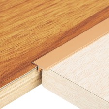 2.9Ft x 0.47" T-Molding Floor Transition Strips, Flat Divider Strip, Gold