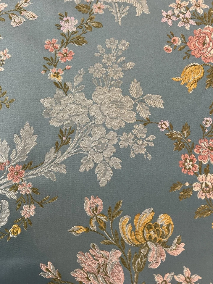 Brocade Floral Woven Jacquard New Upholstery Designer Fabric sold by the yard - Image 2 of 4