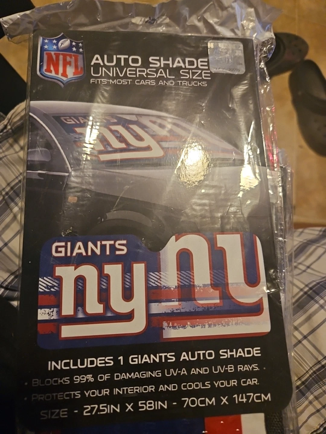 New York Giants Car Sun Shade