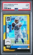 2022 PANINI DONRUSS OPTIC GOLD #109 AUSTIN EKELER 3/10 PSA 9