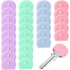 48Pcs Key Cover Caps for House Key,Key Color Identifiers Covers Cute, Plastic...