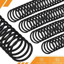 16mm 5/8" Spiral Binding Coils 25 Pcs Spirals 140 Sheet Capacity Black