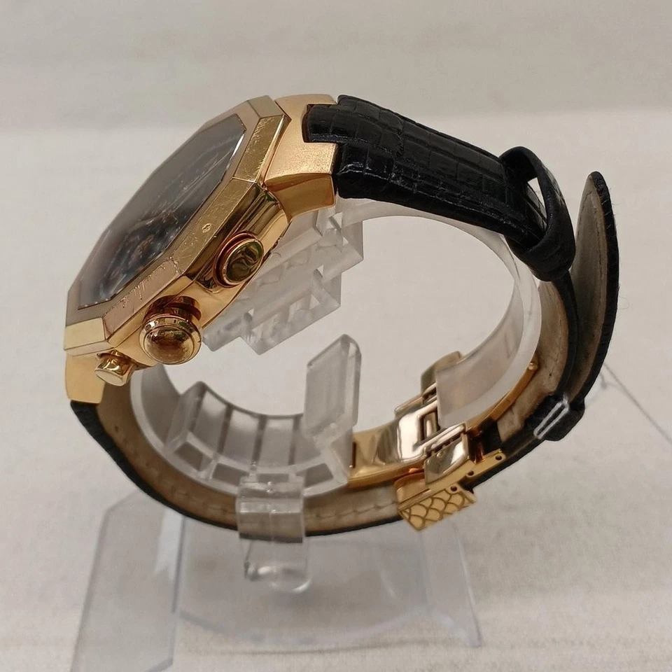 ROBERTO CAVALLI por Franck Muller IG003 Cuarzo Negro Dorado Usado Foto 2 de 4