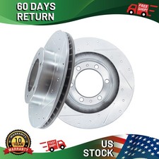 FRONT 12.56" Drilled & Slotted Brake Rotors for Toyota Tacoma FJ Cruiser 4Runner