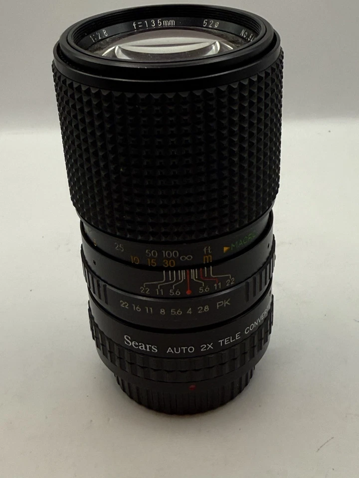 Lente multicapa automática vintage Sears f=135 mm 1:2,8 #840718056 con estuche Foto 3 de 4